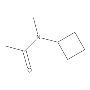 N-cyclobutyl-N-methylacetamide结构式