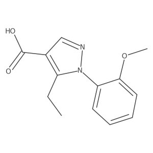 5-ethyl-1-(2-methoxyphenyl)-1H-pyrazole-4-carboxylic acid结构式