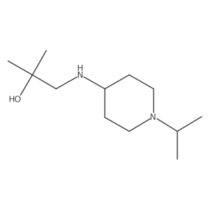 2-Methyl-1-{[1-(propan-2-yl)piperidin-4-yl]amino}propan-2-ol Structure