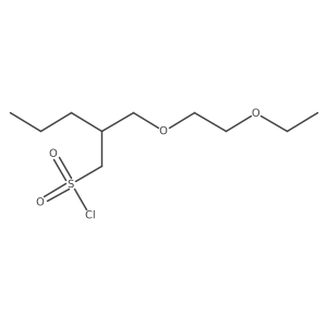 2-((2-Ethoxyethoxy)methyl)pentane-1-sulfonyl chloride Structure