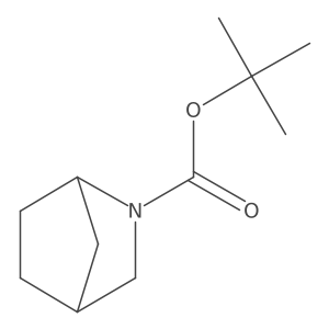 Tert-butyl 2-azabicyclo[2.2.1]heptane-2-carboxylate结构式
