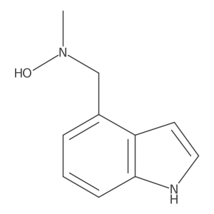 N-[(1H-indol-4-yl)methyl]-N-methylhydroxylamine结构式