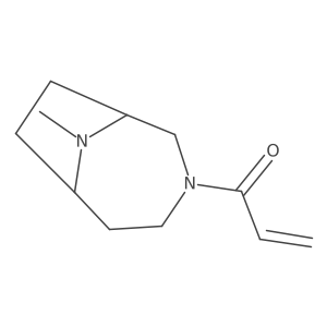 1-{9-Methyl-3,9-diazabicyclo[4.2.1]nonan-3-yl}prop-2-en-1-one结构式