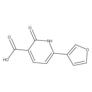 6-(3-Furanyl)-1,2-dihydro-2-oxo-3-pyridinecarboxylic acid Structure