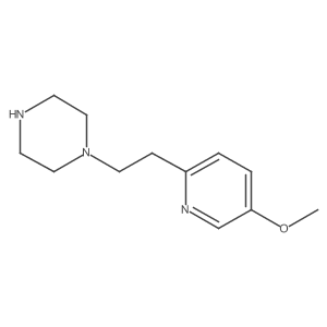 1-[2-(5-Methoxypyridin-2-yl)ethyl]piperazine Structure