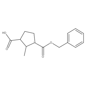1-((Benzyloxy)carbonyl)-2-methylpyrrolidine-3-carboxylic acid Structure