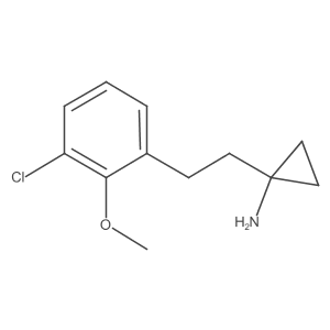 1-[2-(3-Chloro-2-methoxyphenyl)ethyl]cyclopropan-1-amine Structure