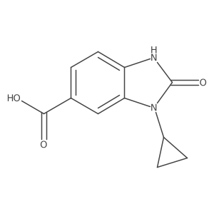 3-cyclopropyl-2-oxo-2,3-dihydro-1H-1,3-benzodiazole-5-carboxylic acid Structure