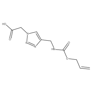 2-[4-({[(prop-2-en-1-yloxy)carbonyl]amino}methyl)-1H-1,2,3-triazol-1-yl]acetic acid Structure