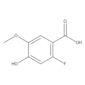 Benzoic acid, 2-fluoro-4-hydroxy-5-methoxy- Structure