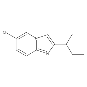 2-(Butan-2-yl)-6-chloroimidazo[1,2-a]pyridine结构式