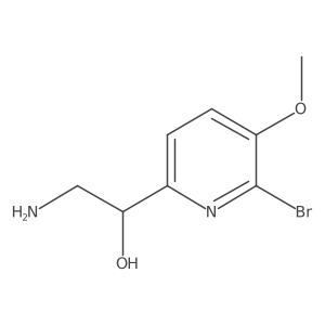 2-Amino-1-(6-bromo-5-methoxypyridin-2-yl)ethanol Structure