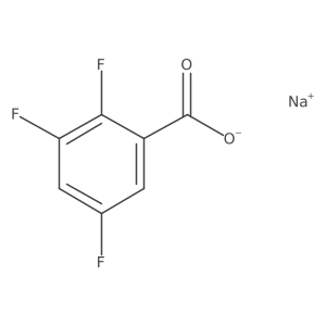 2,3,5-Trifluorobenzoate sodium结构式