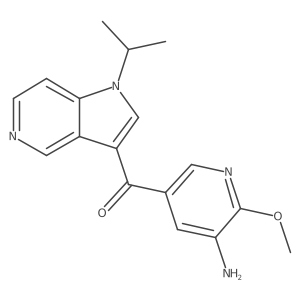 (5-amino-6-methoxypyridin-3-yl)(1-isopropyl-1H-pyrrolo[3,2-c]pyridin-3-yl)methanone Structure