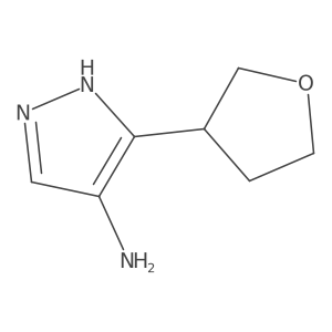 5-(Oxolan-3-yl)-1h-pyrazol-4-amine结构式