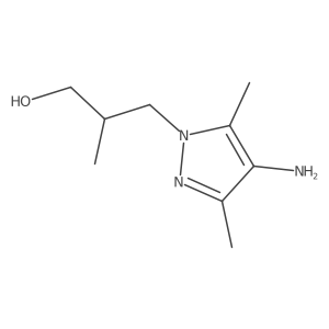 3-(4-Amino-3,5-dimethyl-1H-pyrazol-1-yl)-2-methylpropan-1-ol Structure