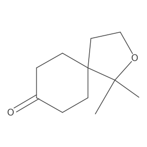 1,1-Dimethyl-2-oxaspiro[4.5]decan-8-one结构式