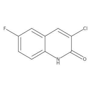 3-Chloro-6-fluoroquinolin-2(1H)-one结构式