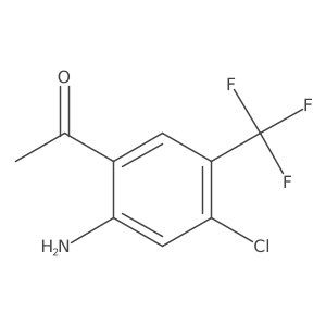 1-(2-Amino-4-chloro-5-(trifluoromethyl)phenyl)ethanone Structure