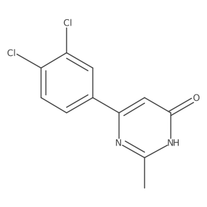 6-(3,4-Dichlorophenyl)-2-methylpyrimidin-4-ol结构式