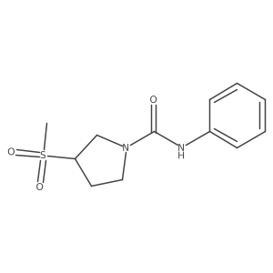 3-(methylsulfonyl)-N-phenylpyrrolidine-1-carboxamide Structure