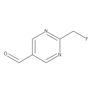 2-(Fluoromethyl)-5-pyrimidinecarboxaldehyde结构式