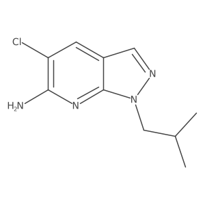 5-Chloro-1-isobutyl-1H-pyrazolo[3,4-b]pyridin-6-amine Structure