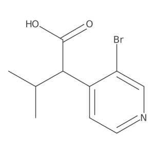 2-(3-Bromopyridin-4-yl)-3-methylbutanoic acid Structure