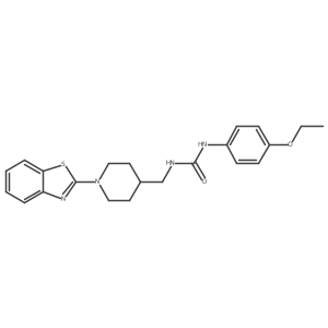 1-((1-(Benzo[d]thiazol-2-yl)piperidin-4-yl)methyl)-3-(4-ethoxyphenyl)urea Structure