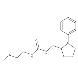 1-(2-Methoxyethyl)-3-((1-phenylpyrrolidin-2-yl)methyl)urea Structure