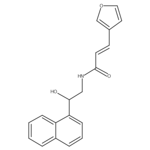 (E)-3-(furan-3-yl)-N-(2-hydroxy-2-(naphthalen-1-yl)ethyl)acrylamide Structure