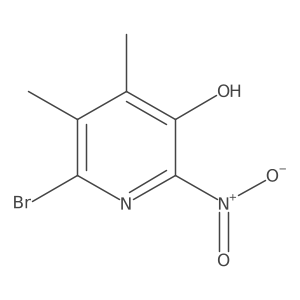 6-Bromo-4,5-dimethyl-2-nitropyridin-3-ol结构式