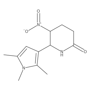 5-Nitro-6-(1,2,5-trimethyl-1H-pyrrol-3-yl)piperidin-2-one结构式