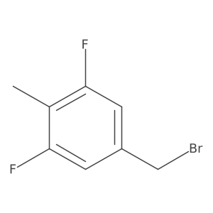 3,5-Difluoro-4-methylbenzyl bromide结构式