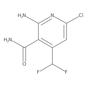 2-Amino-6-chloro-4-(difluoromethyl)nicotinamide Structure