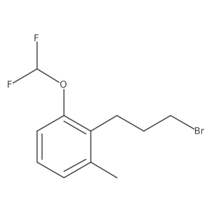 2-(3-Bromopropyl)-3-(difluoromethoxy)toluene Structure