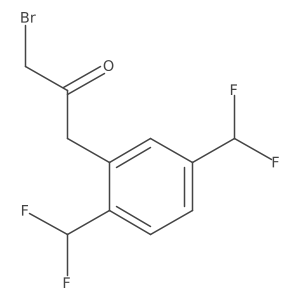 1-(2,5-Bis(difluoromethyl)phenyl)-3-bromopropan-2-one Structure