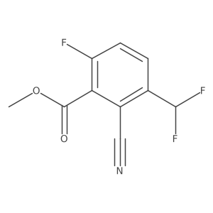 Benzoic acid, 2-cyano-3-(difluoromethyl)-6-fluoro-, methyl ester结构式
