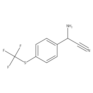 N#CC(N)c1ccc(SC(F)(F)F)cc1结构式