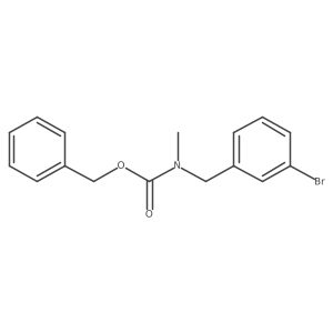 benzyl N-[(3-bromophenyl)methyl]-N-methylcarbamate Structure
