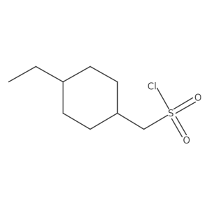 (4-Ethylcyclohexyl)methanesulfonyl chloride结构式