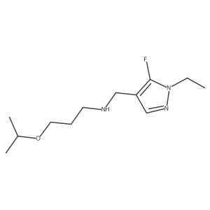[(1-ethyl-5-fluoro-1H-pyrazol-4-yl)methyl][3-(propan-2-yloxy)propyl]amine结构式
