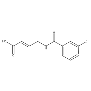 4-[(2-Bromopyridin-4-yl)formamido]but-2-enoic acid结构式