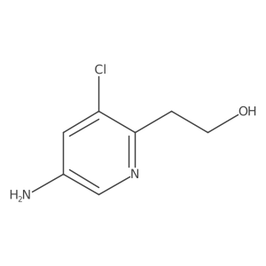 2-(5-Amino-3-chloropyridin-2-yl)ethan-1-ol结构式
