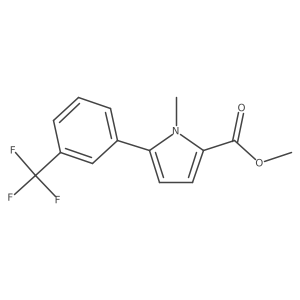 Methyl 1-methyl-5-(3-(trifluoromethyl)phenyl)-1H-pyrrole-2-carboxylate结构式