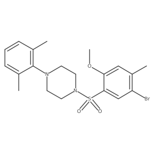 1-(5-Bromo-2-methoxy-4-methylbenzenesulfonyl)-4-(2,6-dimethylphenyl)piperazine Structure