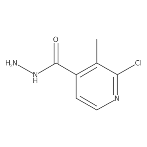 2-Chloro-3-methylisonicotinohydrazide结构式