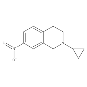 2-Cyclopropyl-1,2,3,4-tetrahydro-7-nitroisoquinoline Structure