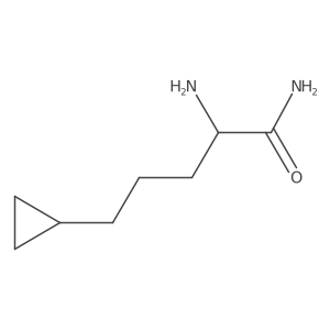 2-Amino-5-cyclopropylpentanamide Structure