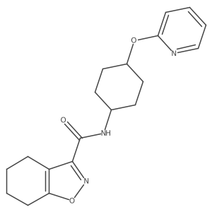 N-((1r,4r)-4-(pyridin-2-yloxy)cyclohexyl)-4,5,6,7-tetrahydrobenzo[d]isoxazole-3-carboxamide结构式